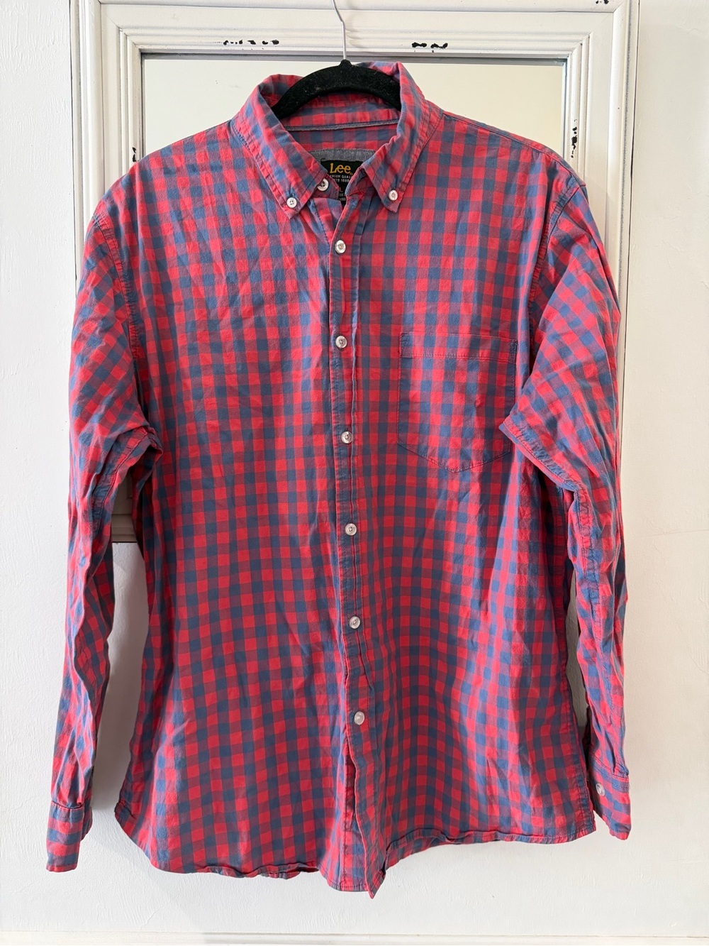 Lee Men's Checkered Button-Down Shirt